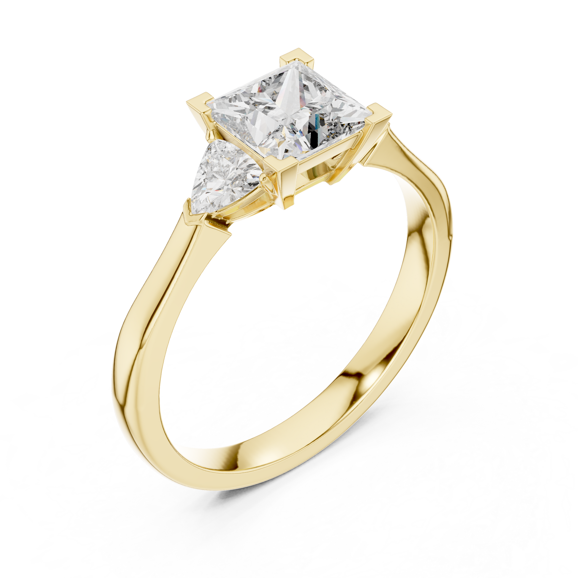 Mixed Shape Lab Grown Diamond Side Stone Ring