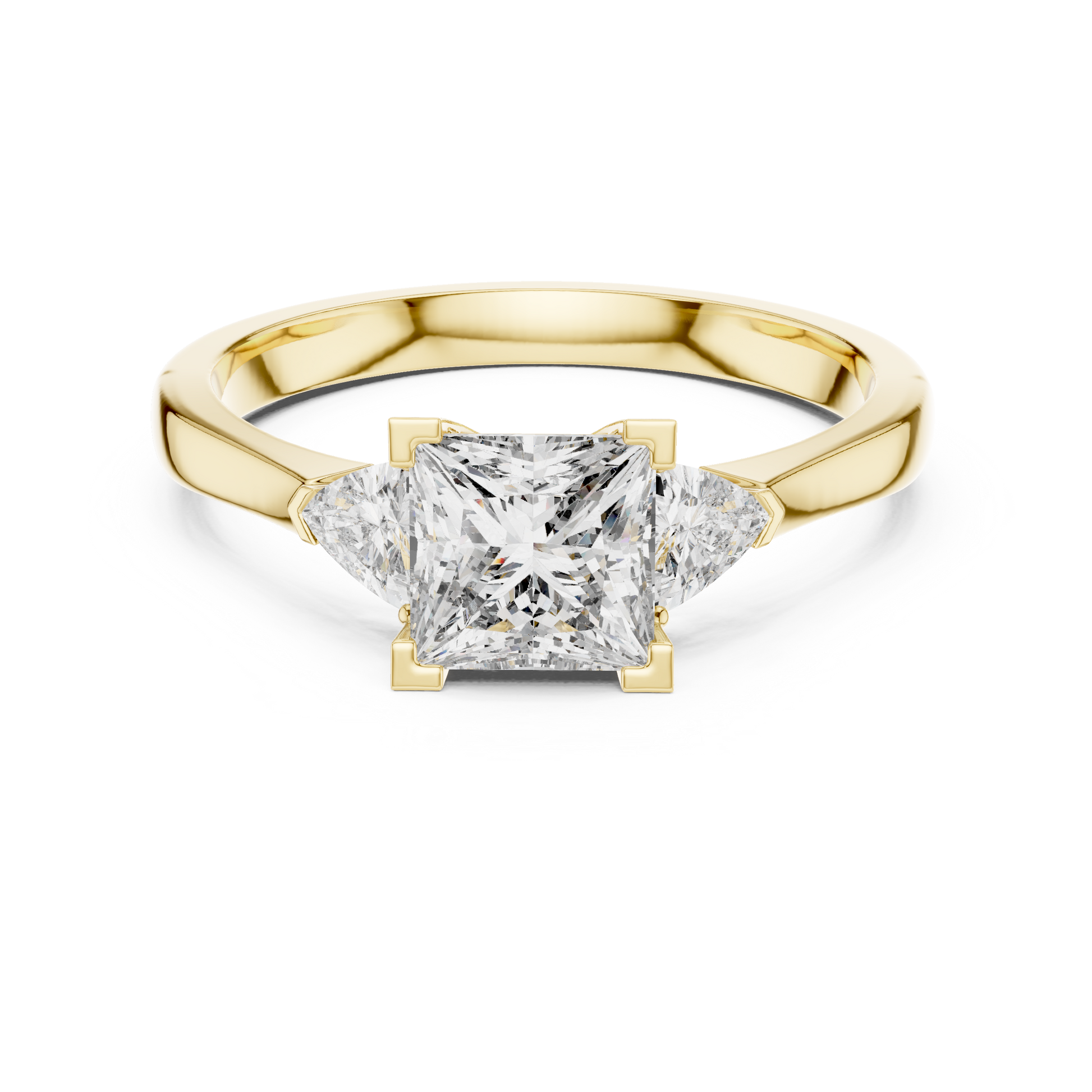 Mixed Shape Lab Grown Diamond Side Stone Ring