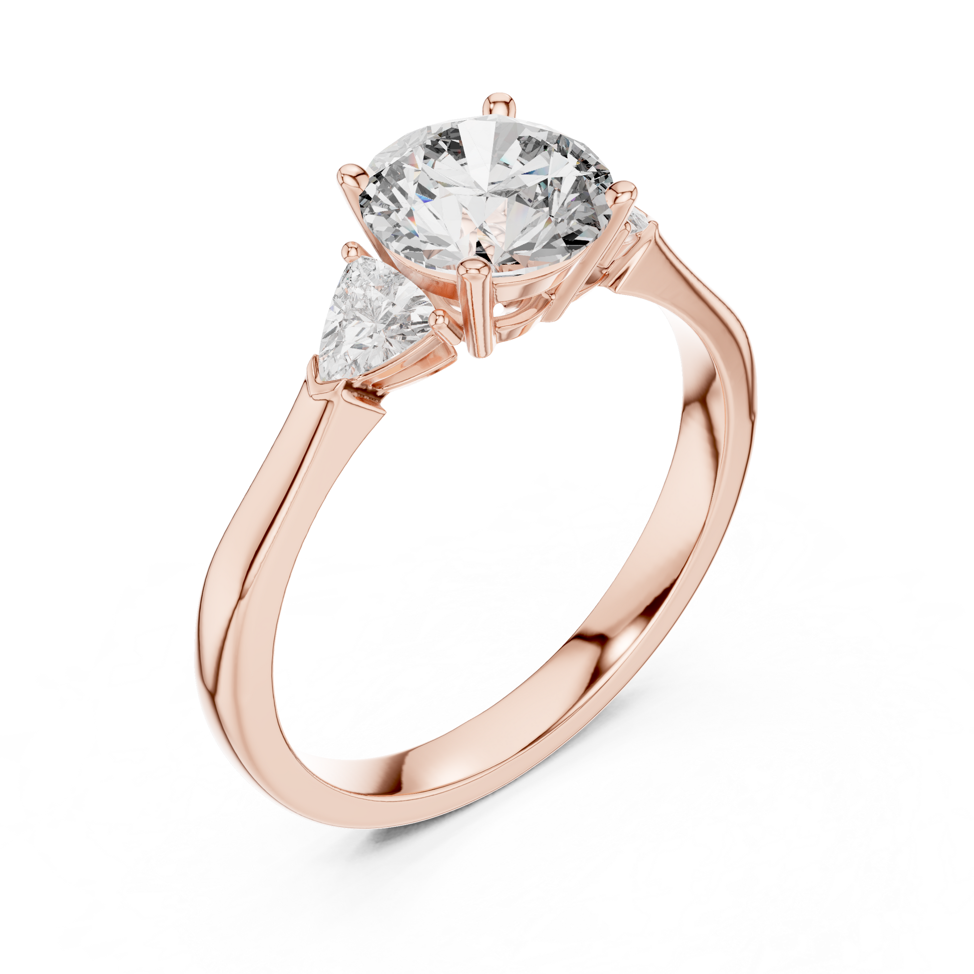 Mixed Shape Lab Grown Diamond Side Stone Ring
