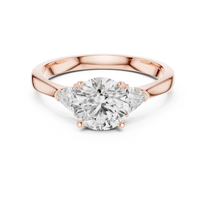 Mixed Shape Lab Grown Diamond Side Stone Ring