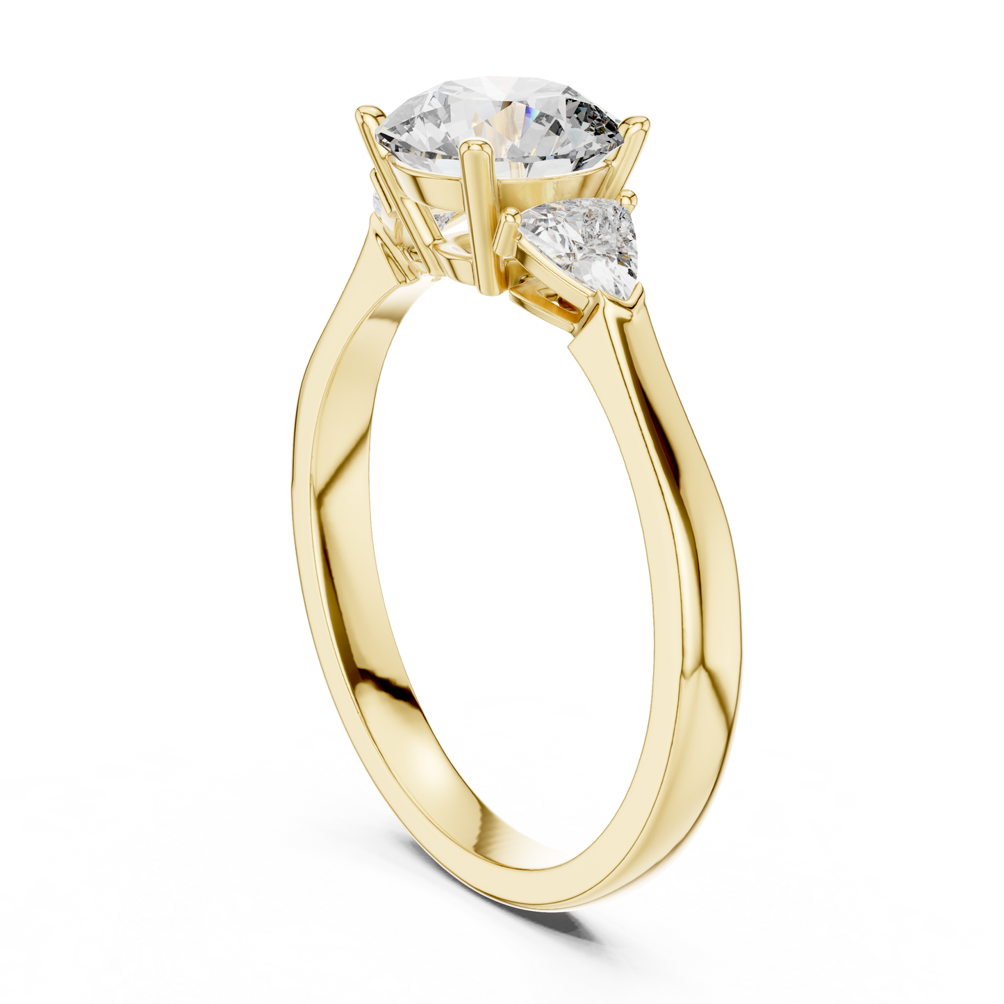 Mixed Shape Lab Grown Diamond Side Stone Ring