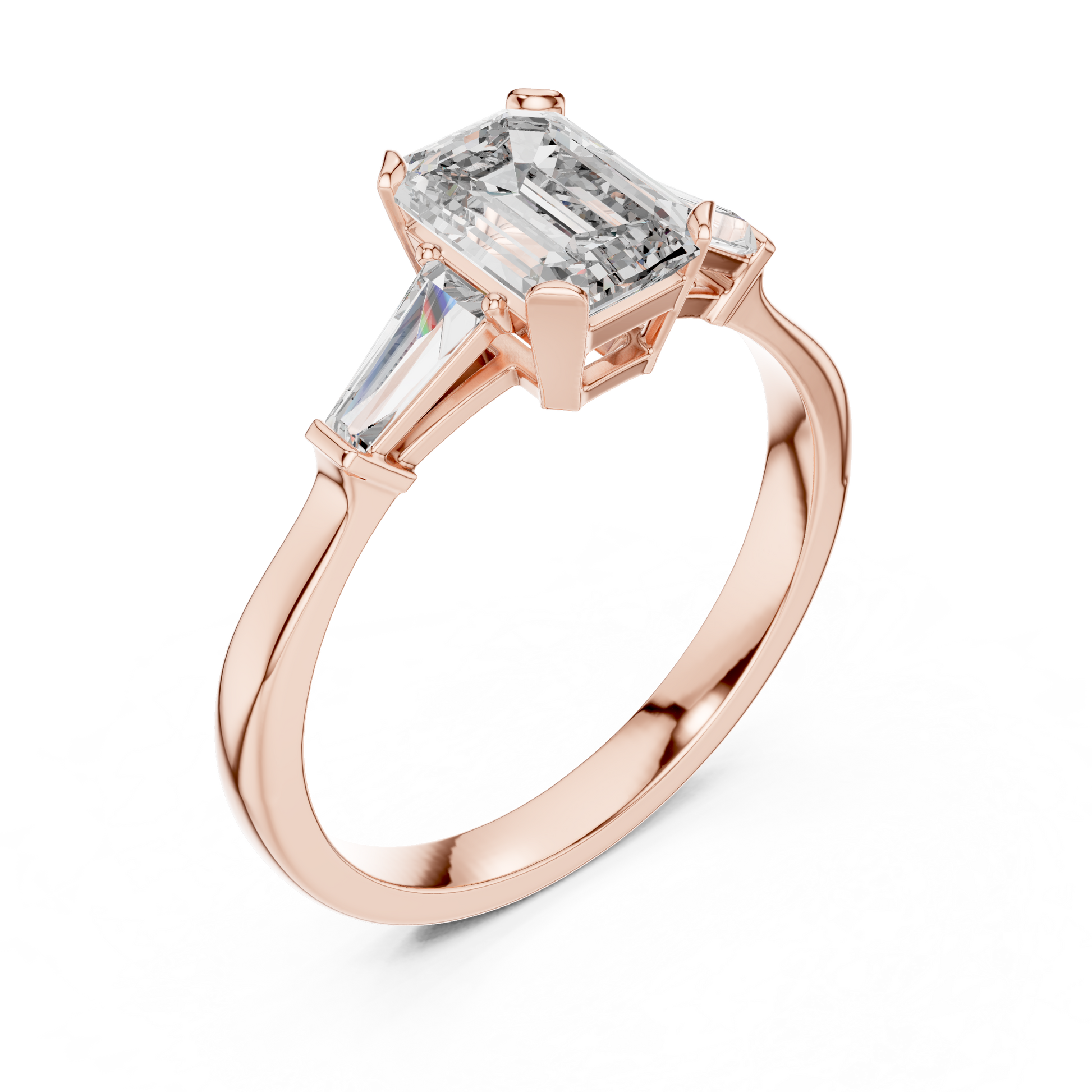 Mixed Shape Lab Grown Diamond Three Stone Ring