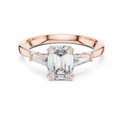 Mixed Shape Lab Grown Diamond Three Stone Ring