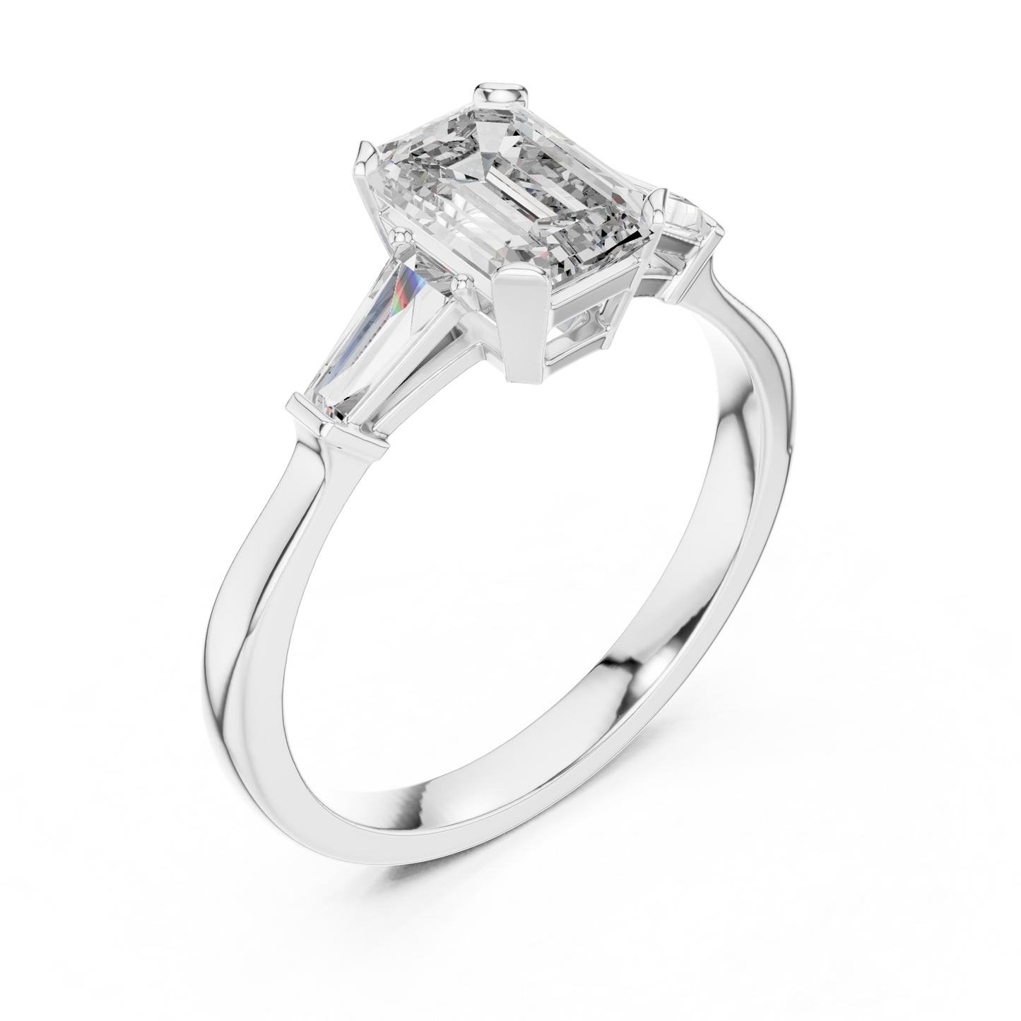 Mixed Shape Lab Grown Diamond Three Stone Ring