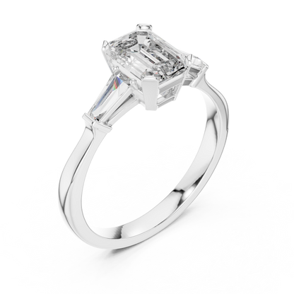 Mixed Shape Lab Grown Diamond Three Stone Ring