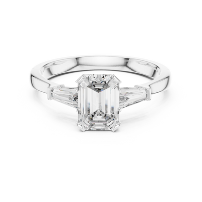 Mixed Shape Lab Grown Diamond Three Stone Ring
