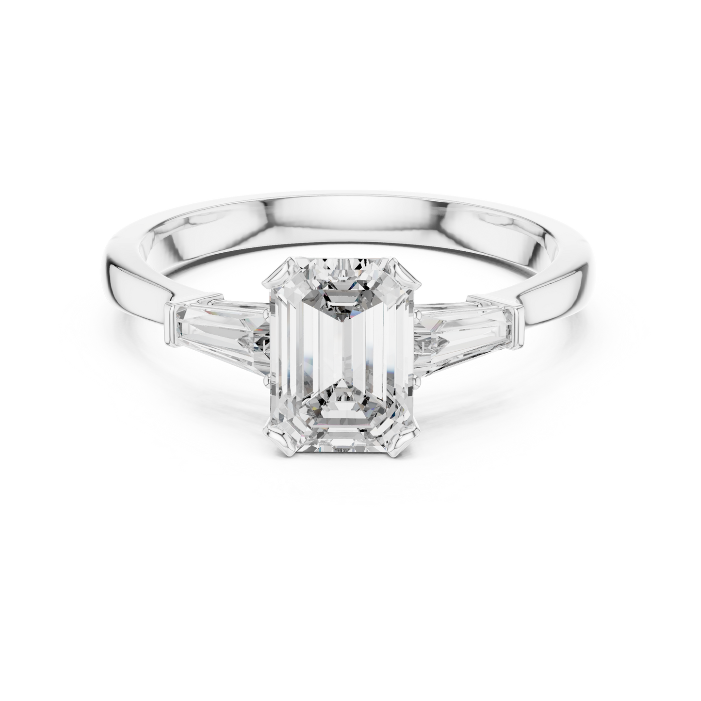 Mixed Shape Lab Grown Diamond Three Stone Ring