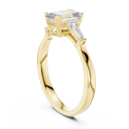 Mixed Shape Lab Grown Diamond Three Stone Ring