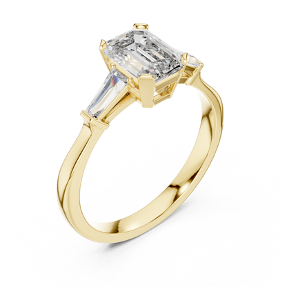 Mixed Shape Lab Grown Diamond Three Stone Ring