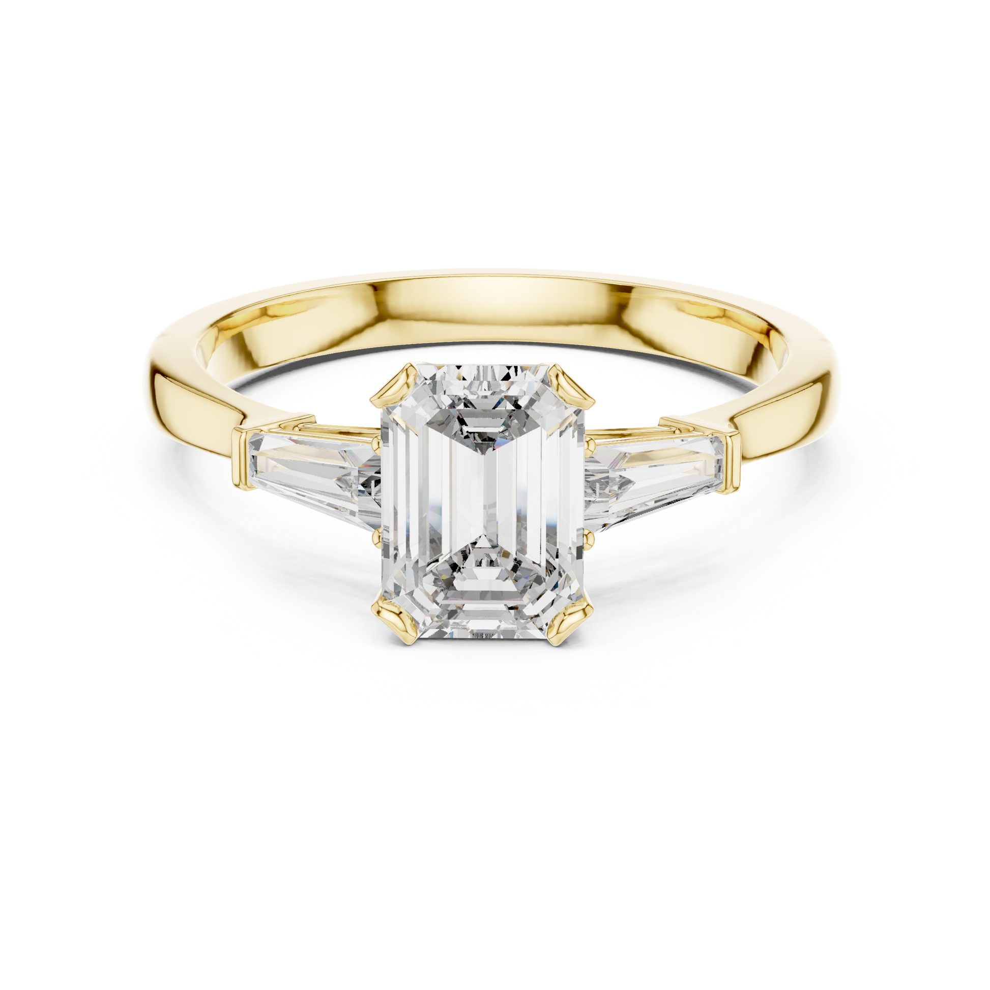 Mixed Shape Lab Grown Diamond Three Stone Ring