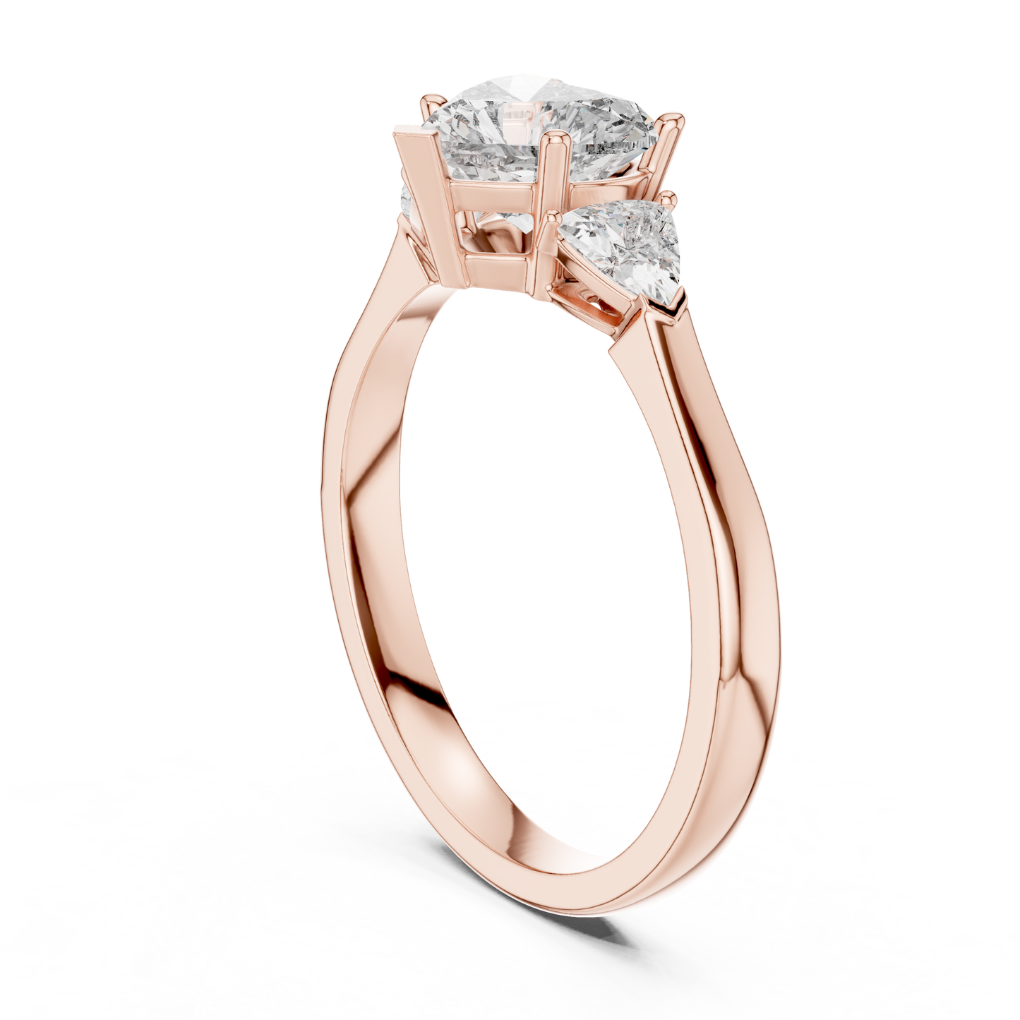 Mixed Shape Lab Grown Diamond Side Stone Ring