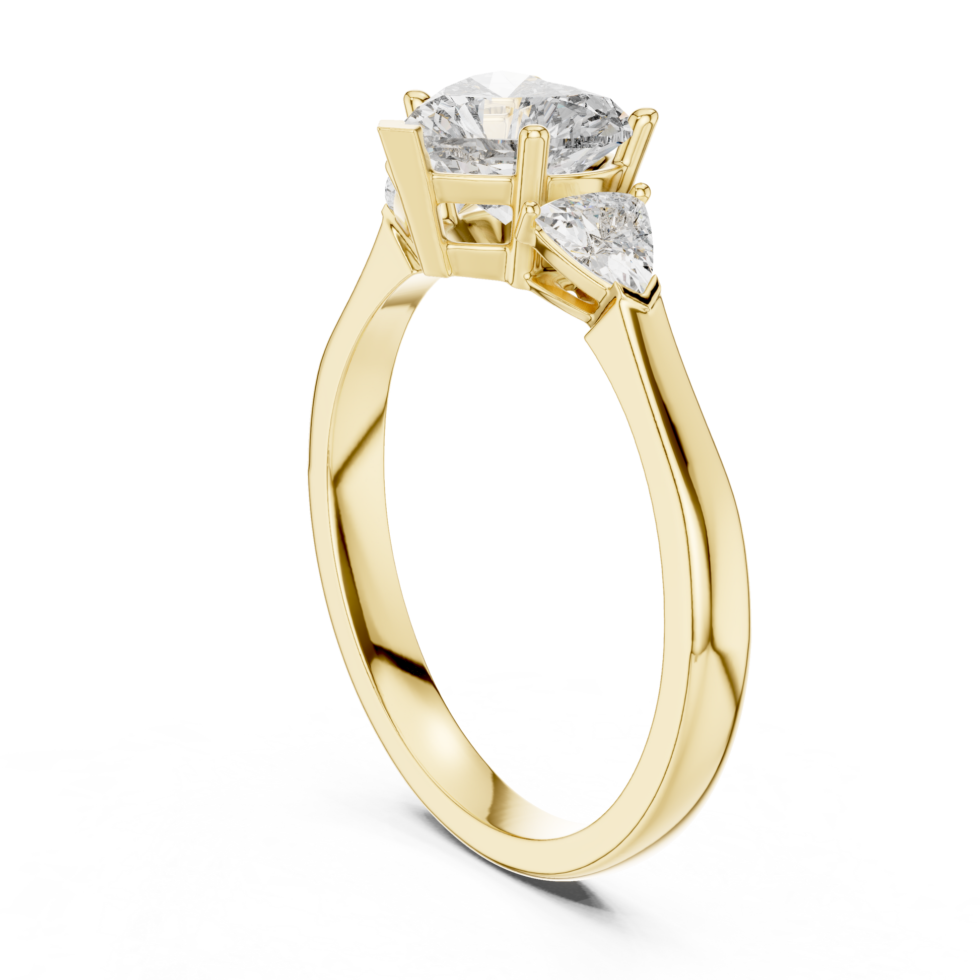 Mixed Shape Lab Grown Diamond Side Stone Ring