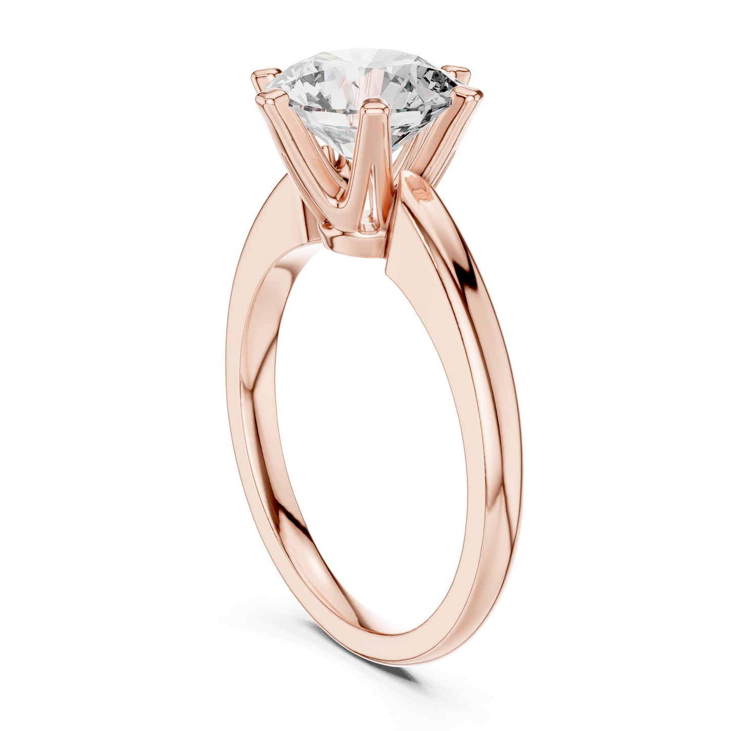 Round Solitaire Lab Grown Diamond Ring