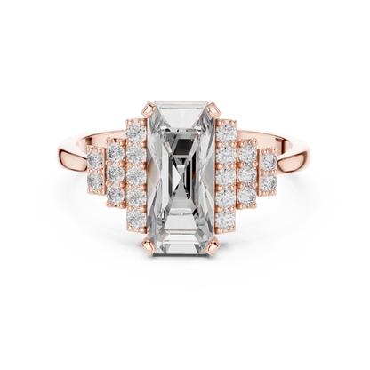Mixed Shape Lab Grown Diamond Halo Ring
