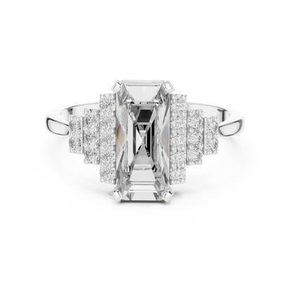 Mixed Shape Lab Grown Diamond Halo Ring