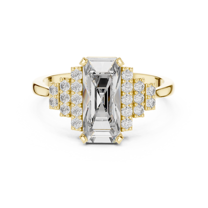 Mixed Shape Lab Grown Diamond Halo Ring