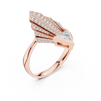 Mixed Shape Lab Grown Diamond Halo Ring