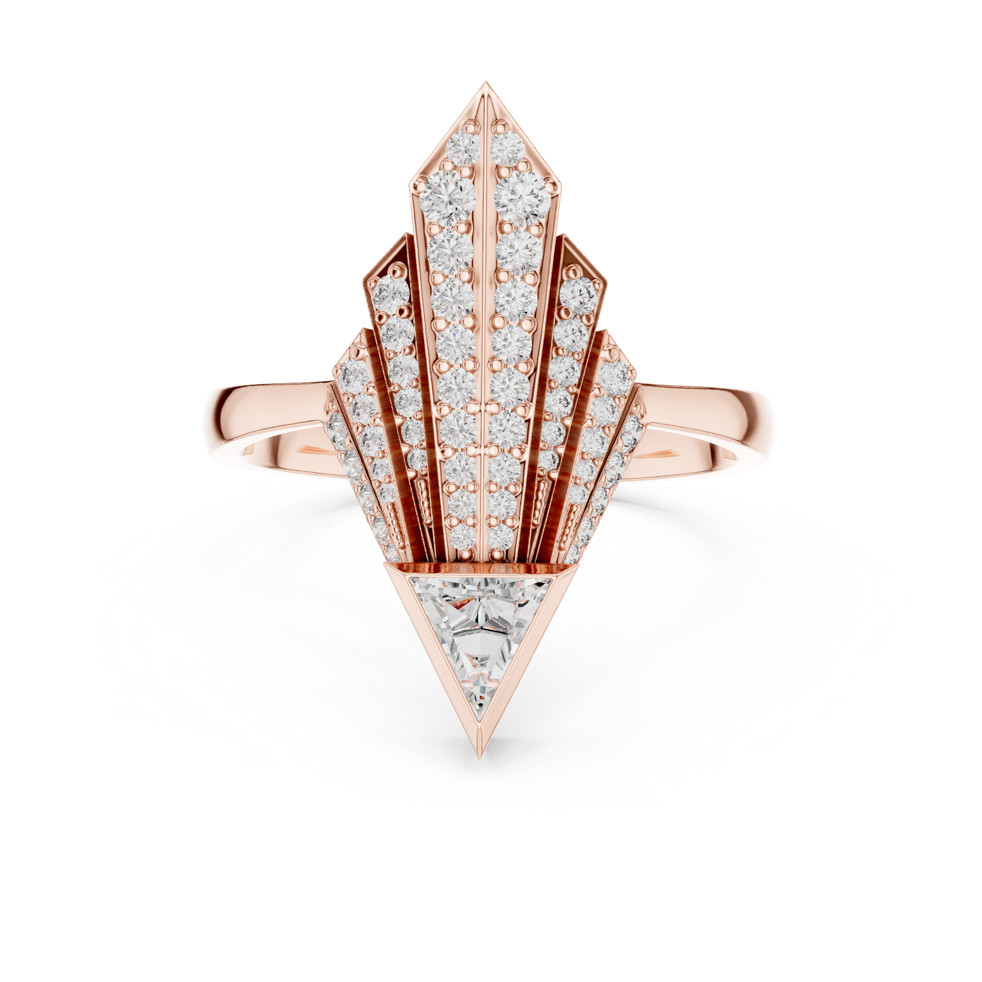 Mixed Shape Lab Grown Diamond Halo Ring