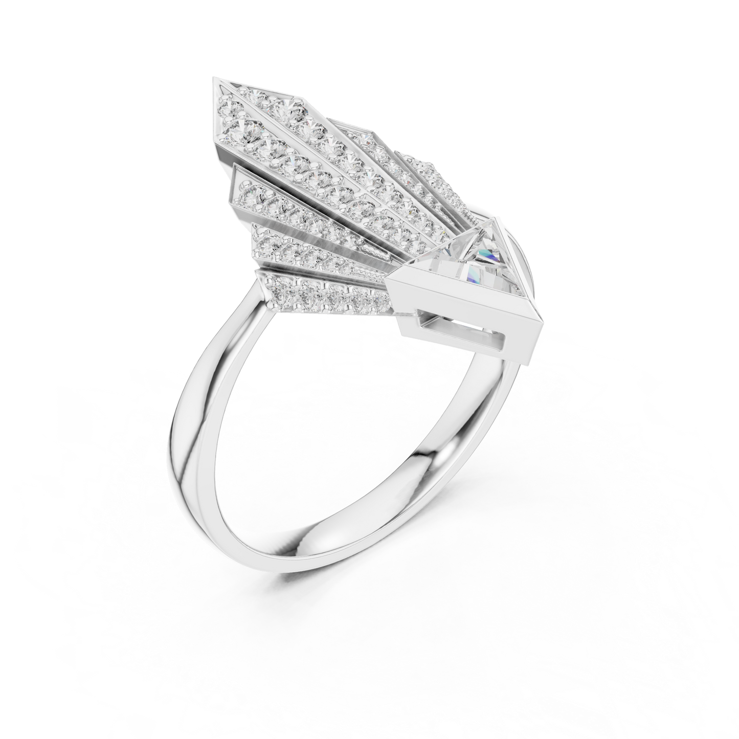 Mixed Shape Lab Grown Diamond Halo Ring