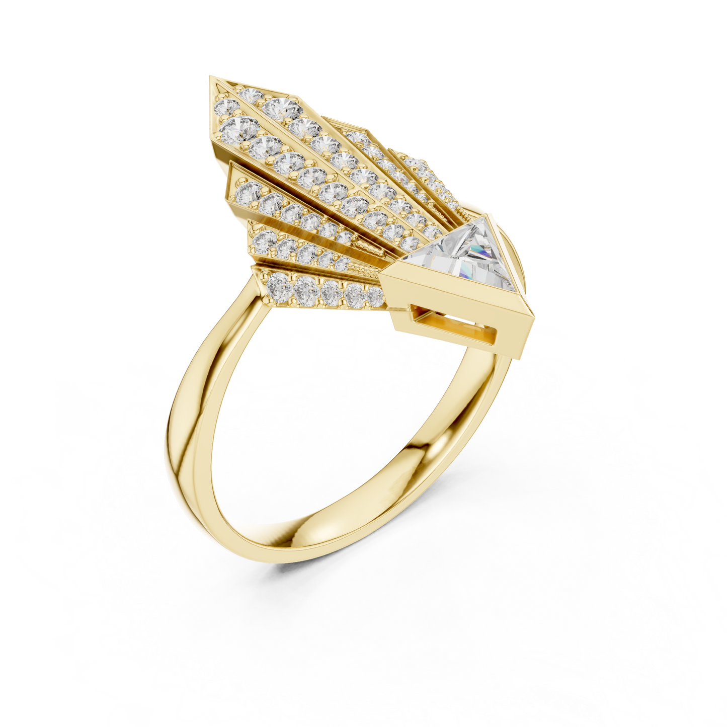 Mixed Shape Lab Grown Diamond Halo Ring