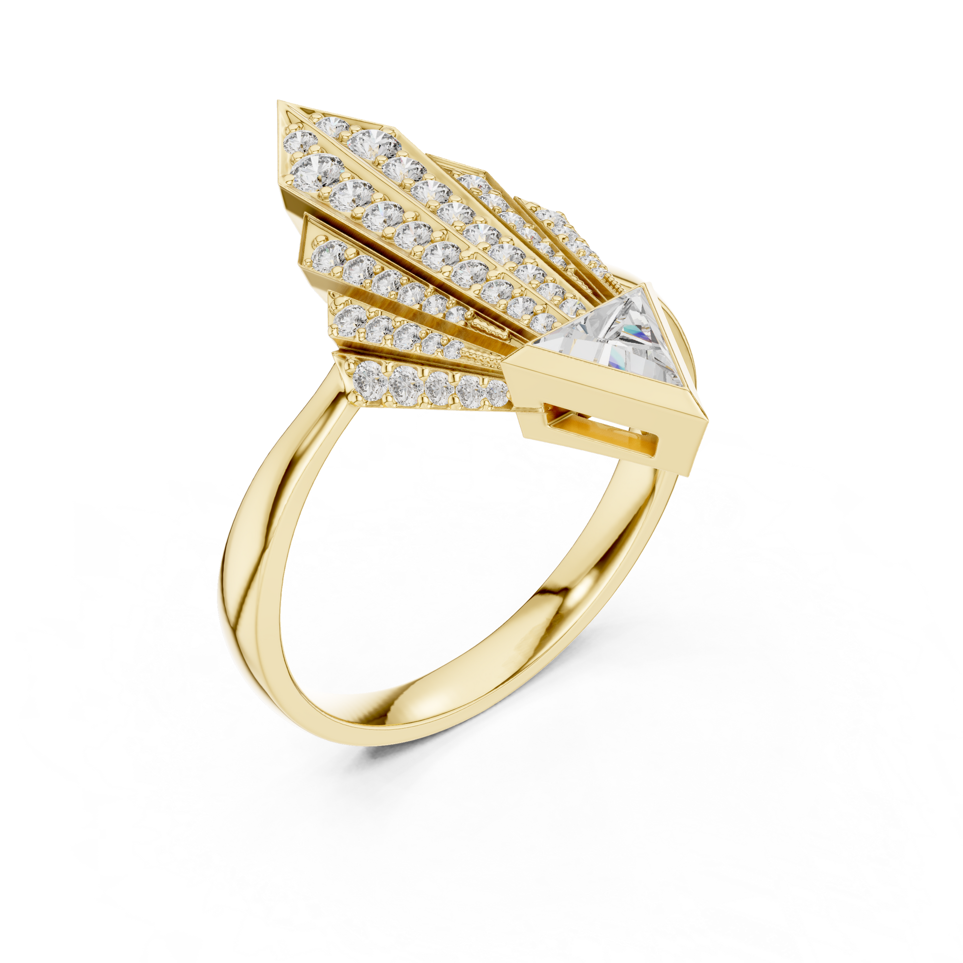 Mixed Shape Lab Grown Diamond Halo Ring