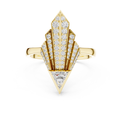 Mixed Shape Lab Grown Diamond Halo Ring