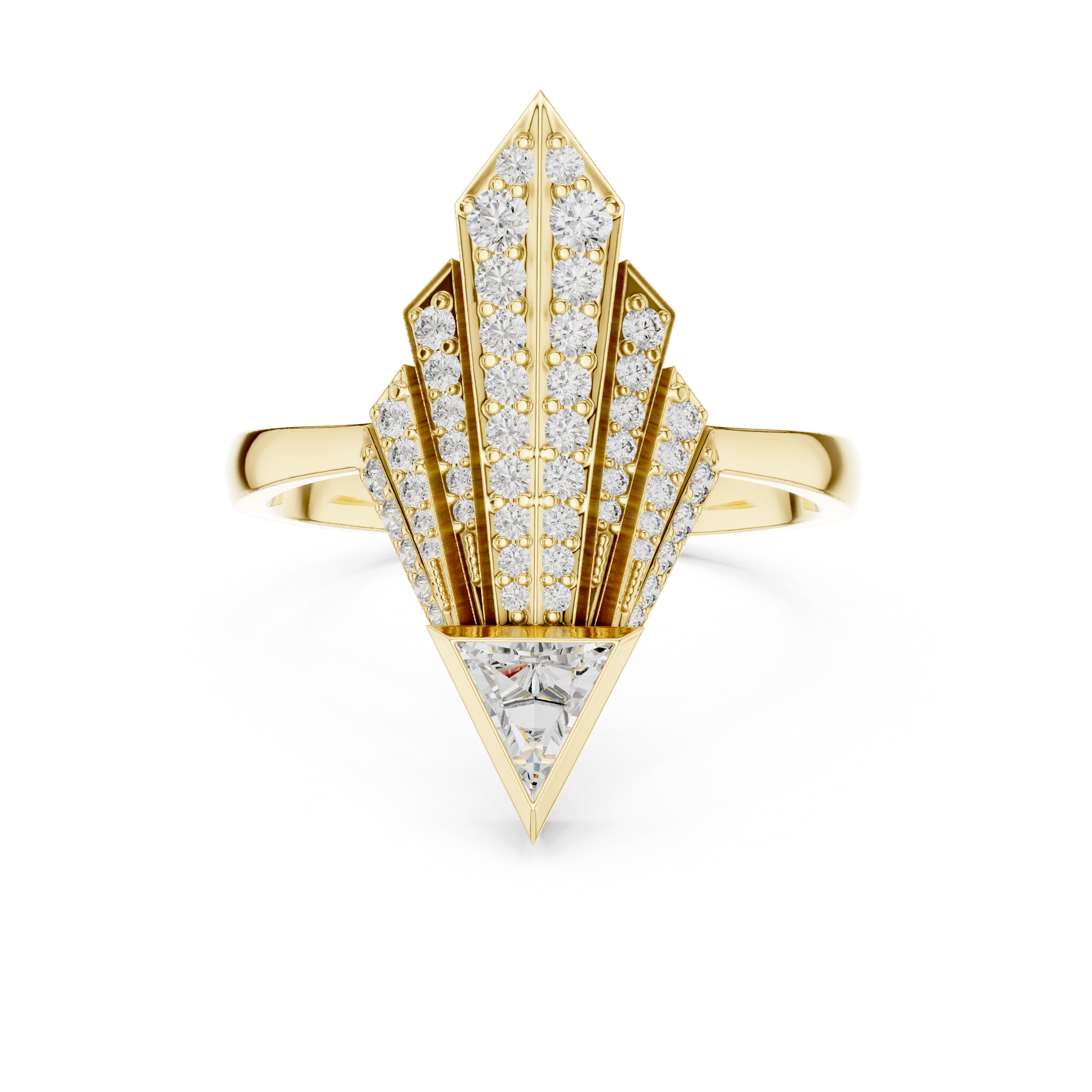 Mixed Shape Lab Grown Diamond Halo Ring
