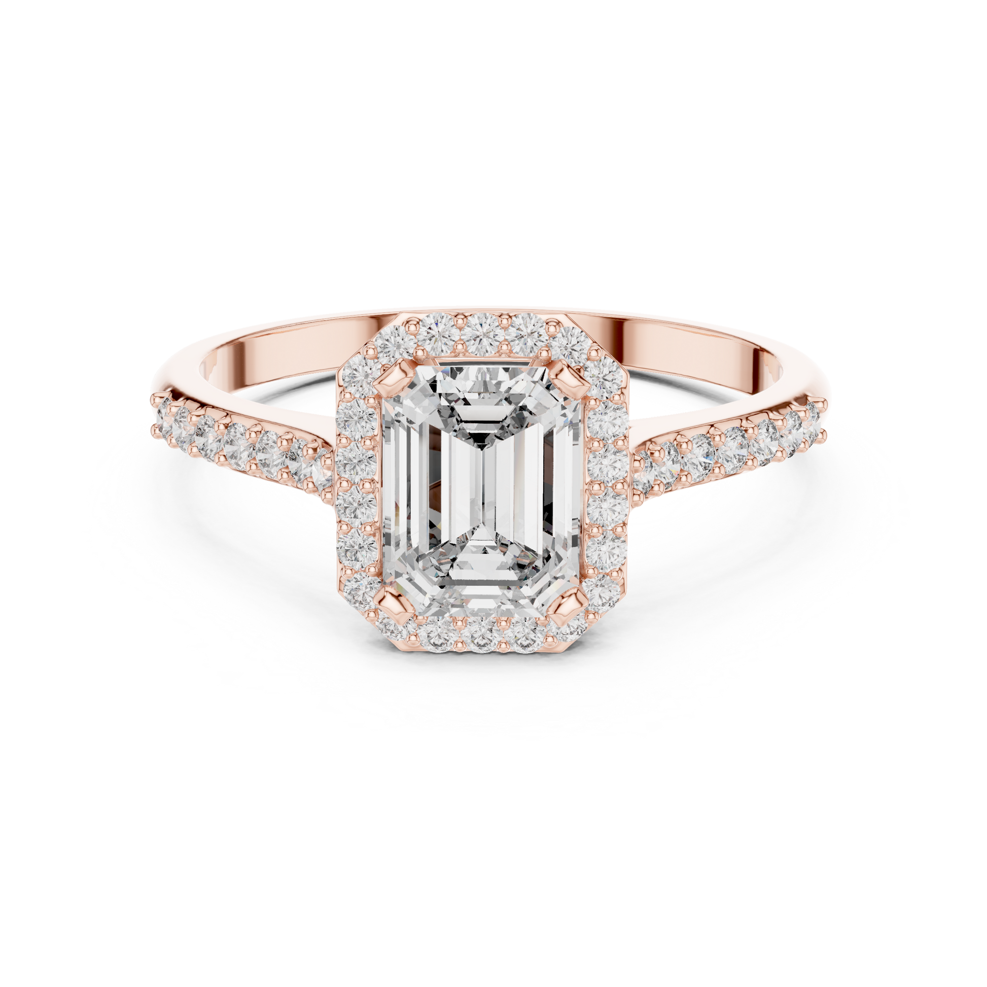 Mixed Shape Lab Grown Diamond Halo Ring