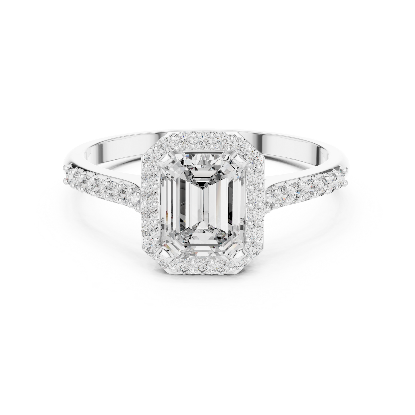 Mixed Shape Lab Grown Diamond Halo Ring
