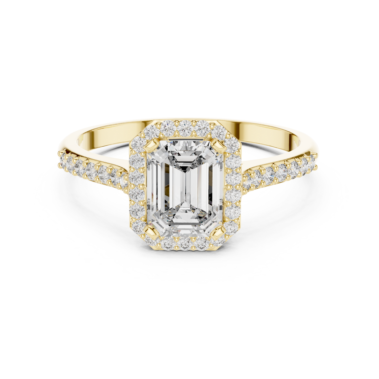 Mixed Shape Lab Grown Diamond Halo Ring