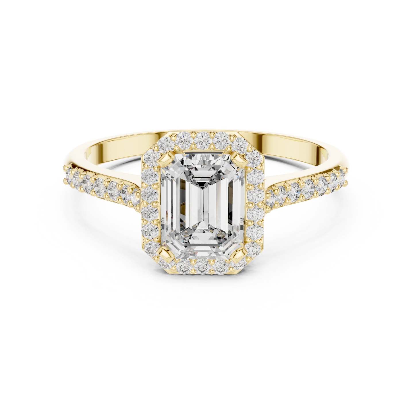 Mixed Shape Lab Grown Diamond Halo Ring