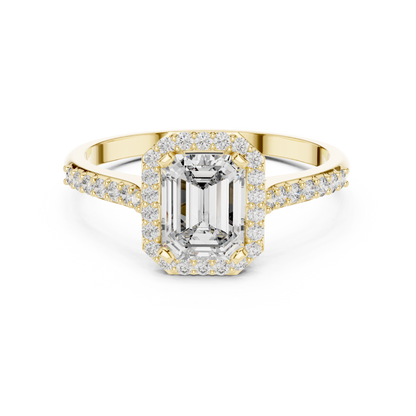 Mixed Shape Lab Grown Diamond Halo Ring