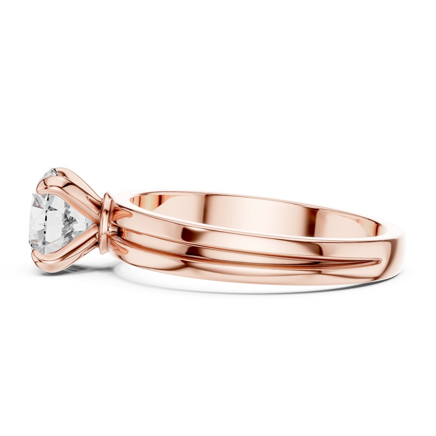 Round Solitaire Lab Grown Diamond Ring