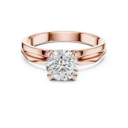 Round Solitaire Lab Grown Diamond Ring