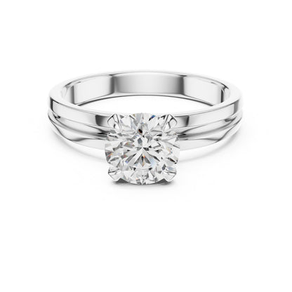 Round Solitaire Lab Grown Diamond Ring