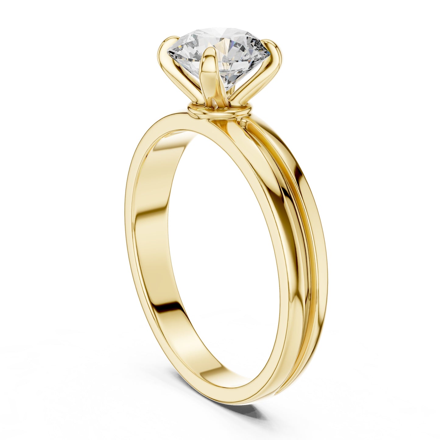 Round Solitaire Lab Grown Diamond Ring