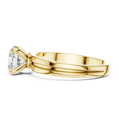 Round Solitaire Lab Grown Diamond Ring