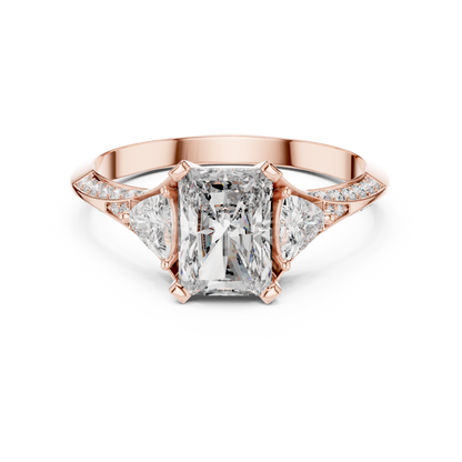 Mixed Shape Lab Grown Diamond Side Stone Ring