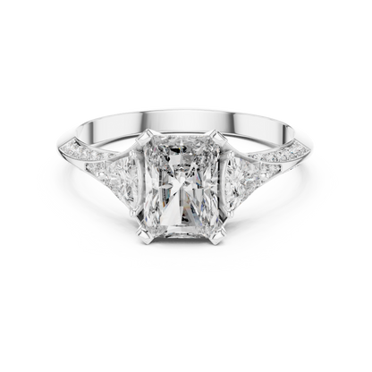 Mixed Shape Lab Grown Diamond Side Stone Ring