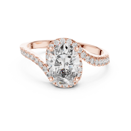 Mixed Shape Lab Grown Diamond Halo Ring