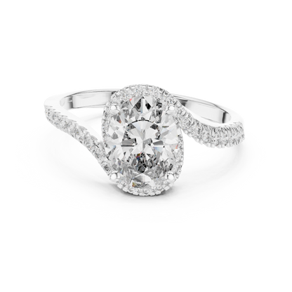 Mixed Shape Lab Grown Diamond Halo Ring