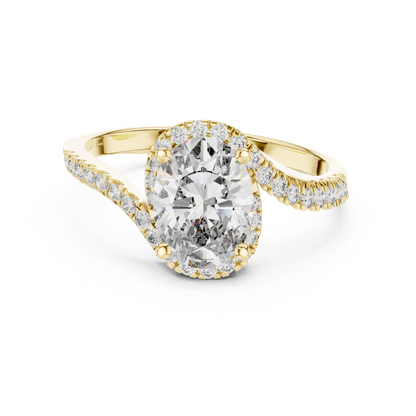 Mixed Shape Lab Grown Diamond Halo Ring