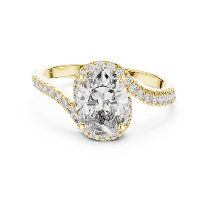 Mixed Shape Lab Grown Diamond Halo Ring