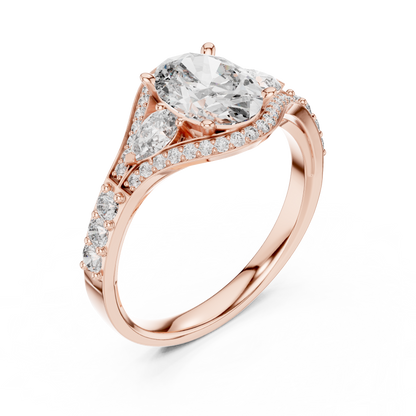 Round Halo Lab Grown Diamond Ring