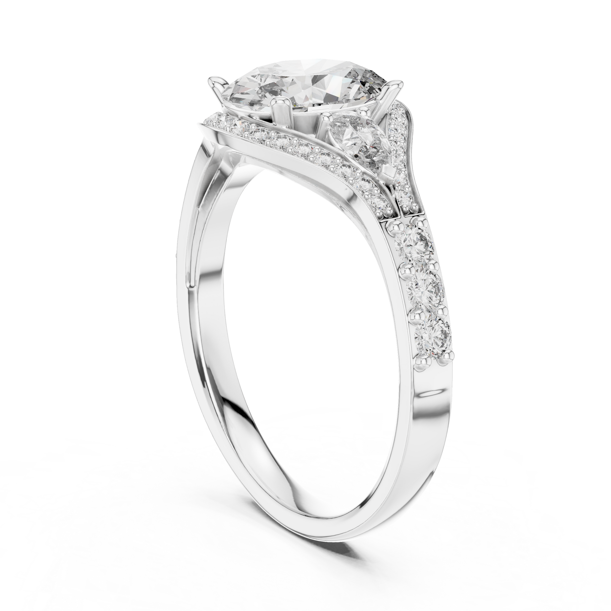 Round Halo Lab Grown Diamond Ring