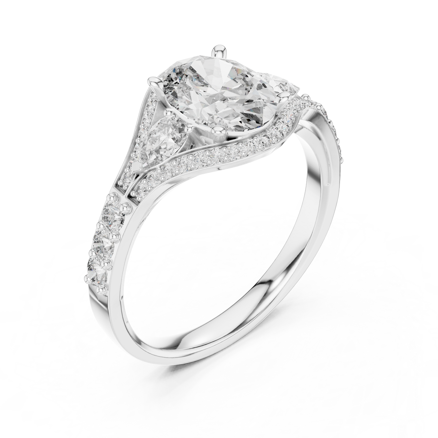 Round Halo Lab Grown Diamond Ring