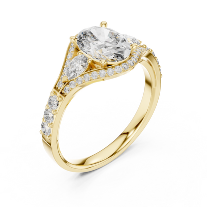 Round Halo Lab Grown Diamond Ring