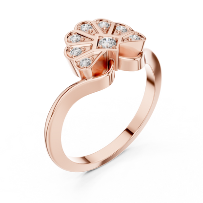 Mixed Shape Lab Grown Diamond Halo Ring
