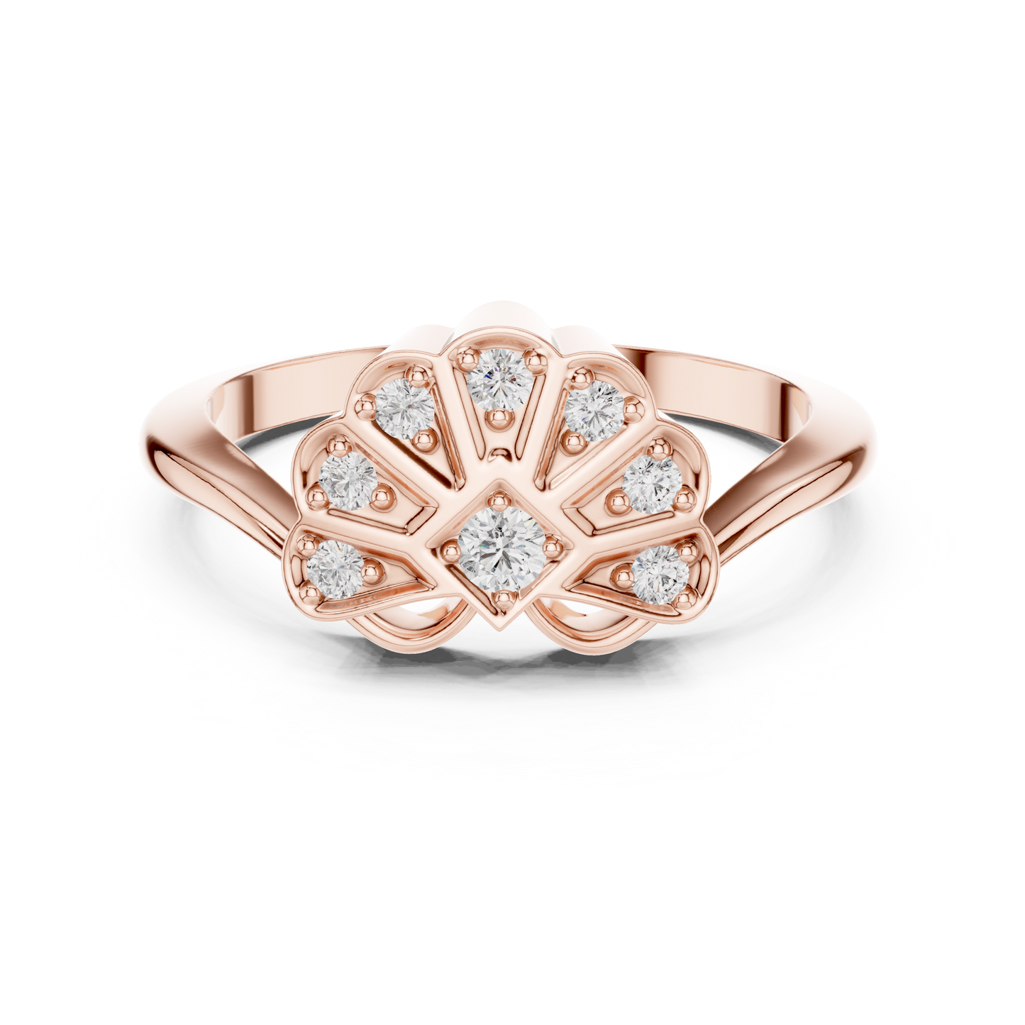 Mixed Shape Lab Grown Diamond Halo Ring