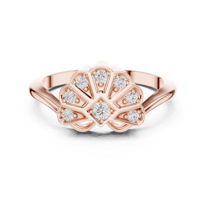 Mixed Shape Lab Grown Diamond Halo Ring